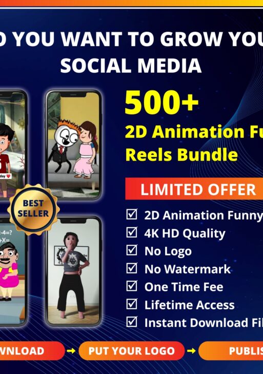 2D Animation Funny Hindi Reels Bundle