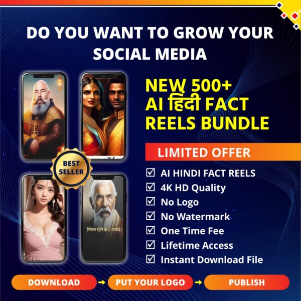 500+ AI Hindi Fact Reels Bundle 2