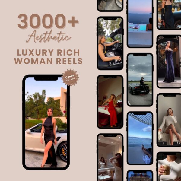 3000+ Luxury Rich Woman Reels for Instagram - image