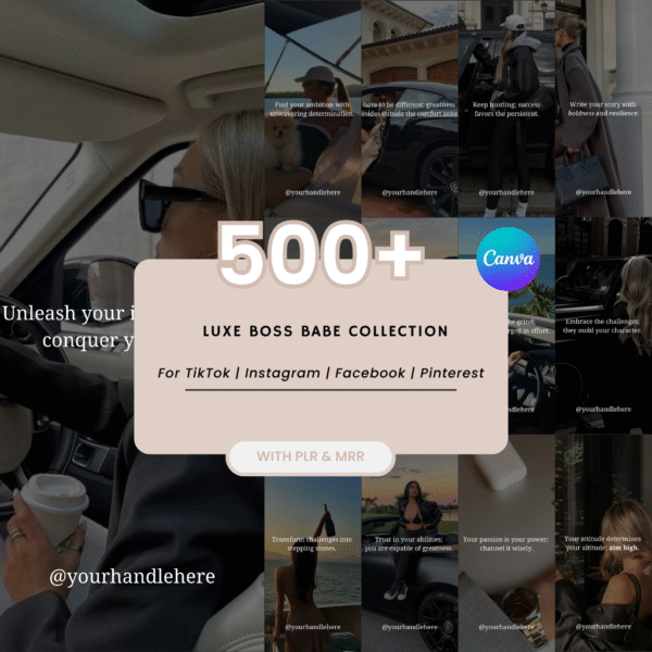 500 Boss Babe Social Media Content - 1