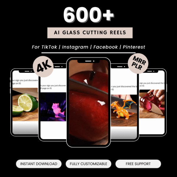 600+ AI Glass Cutting Reels Bundle - 1