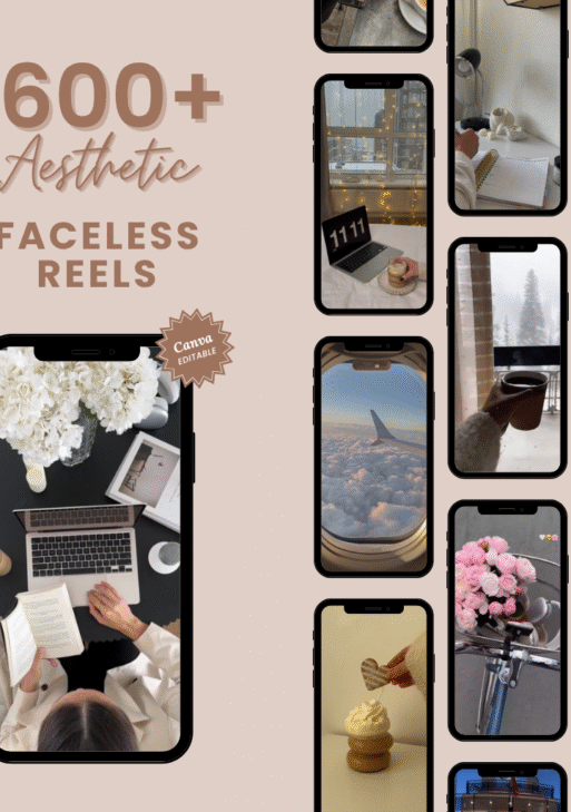 7000+ Faceless Reels Bundle, Videos, Faceless Marketing, Faceless Reels, Faceless Video, Aesthetic Reels, Digital Marketing, MRR/PLR, Canva