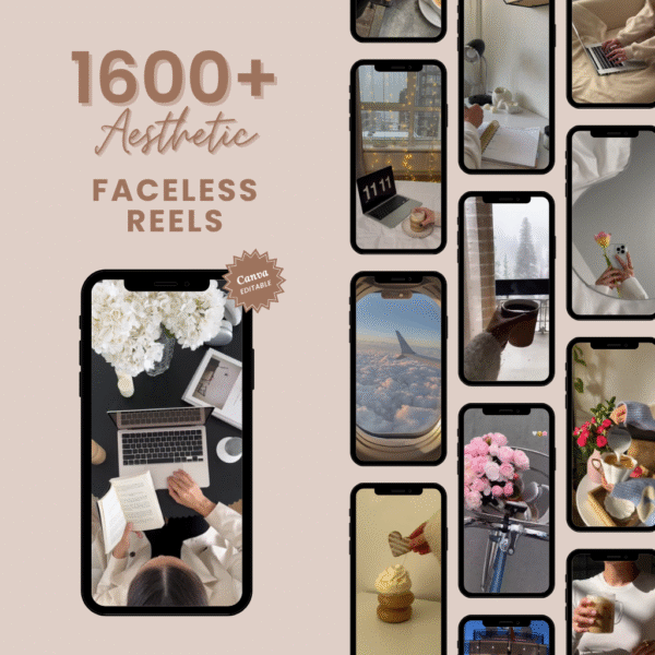 Aesthetic faceless reels