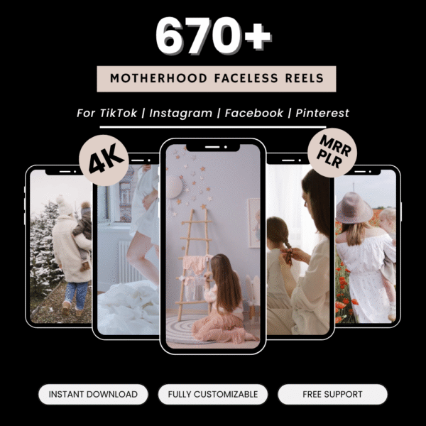Motherhood Faceless Video Reels Bundle - 1
