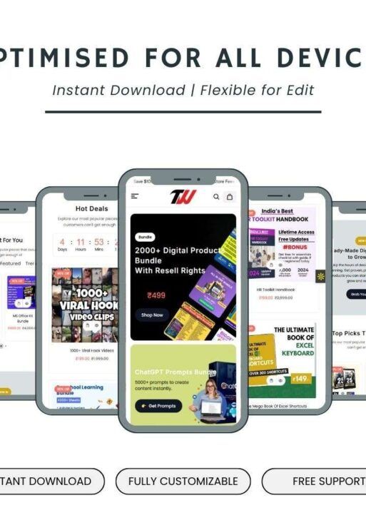 Ultimate Amazing Ready-to-Launch Digital Product Store – 40+ Resell Rights
