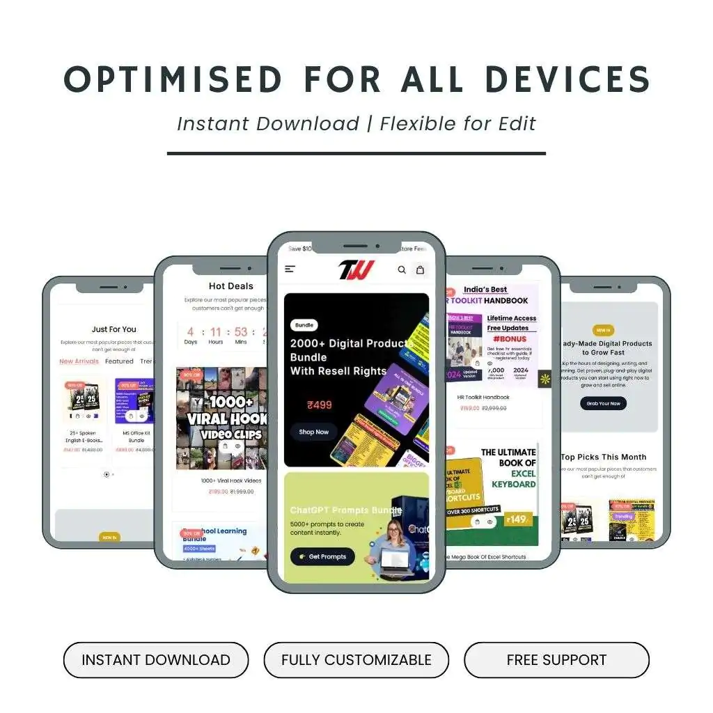 Ultimate Amazing Ready-to-Launch Digital Product Store – 40+ Resell Rights